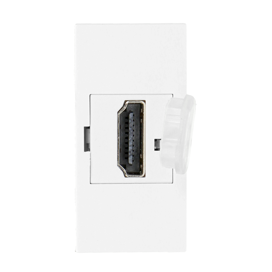 NOEN HDMI socket module for furniture connection panel, white