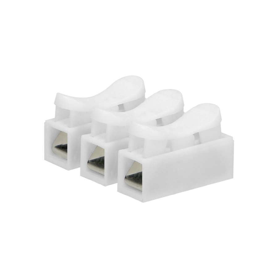 Spring wire connectors. 3 x 2.5mm² IEC 250V/5A, 10 pcs.