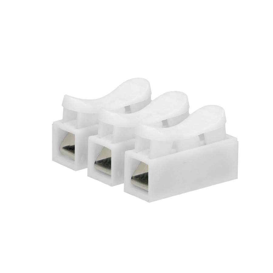 Spring wire connectors. 3 x 2.5mm² IEC 250V/5A, 100 pcs.