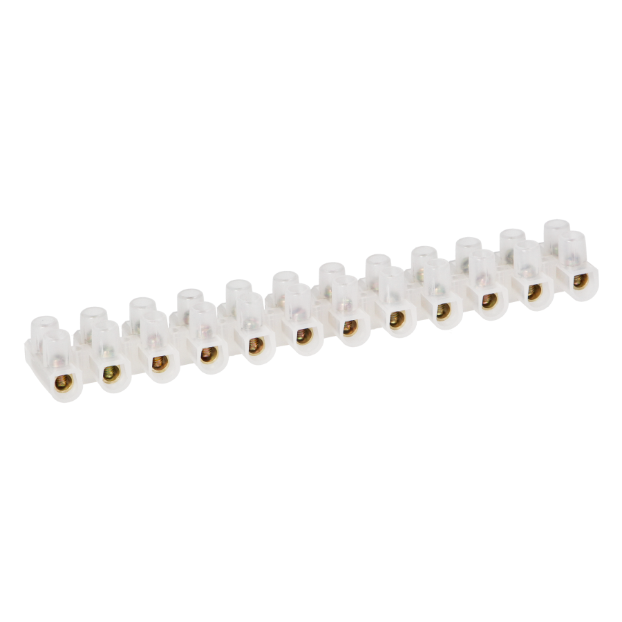 12 track ECO brass busbar, max. 16mm2, PE, 10 pcs