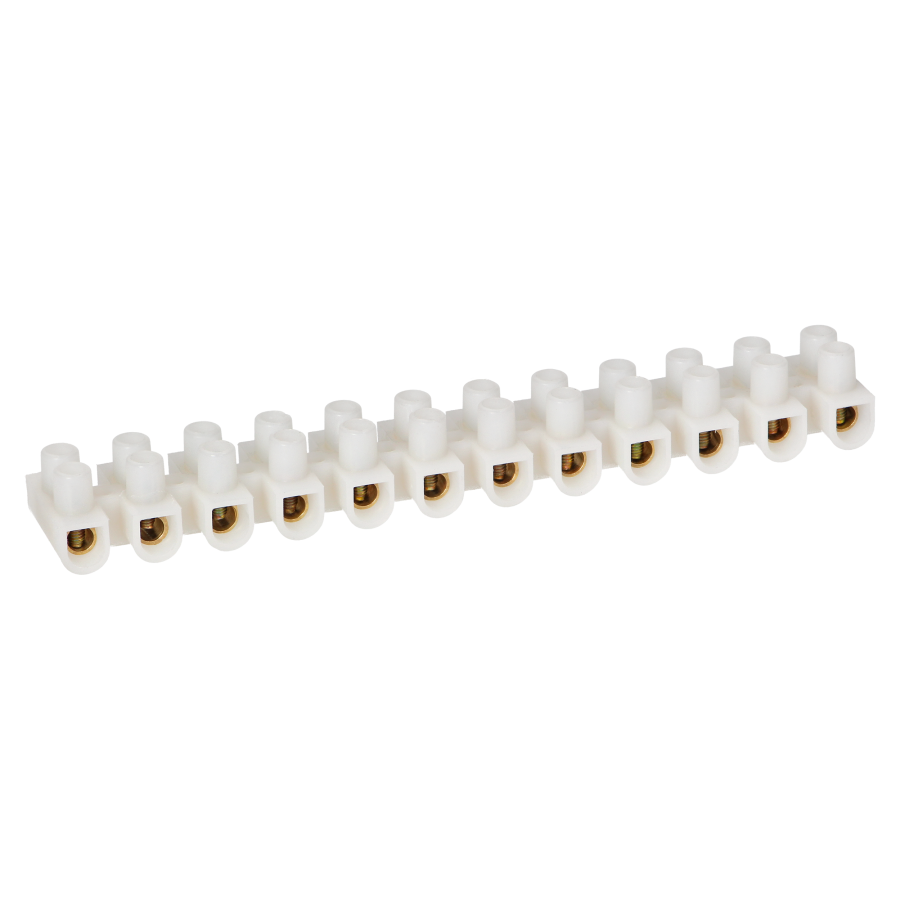 12 track PRO brass busbar, max.10mm2, PA UL94-V1