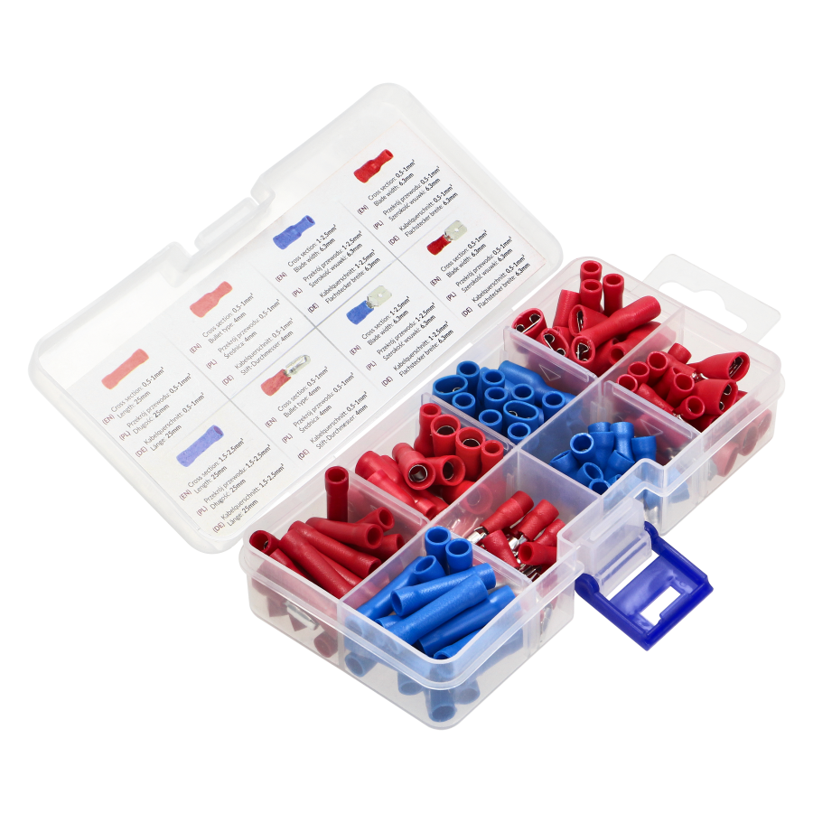 HOBBY set of cable end terminals, 125 pcs.