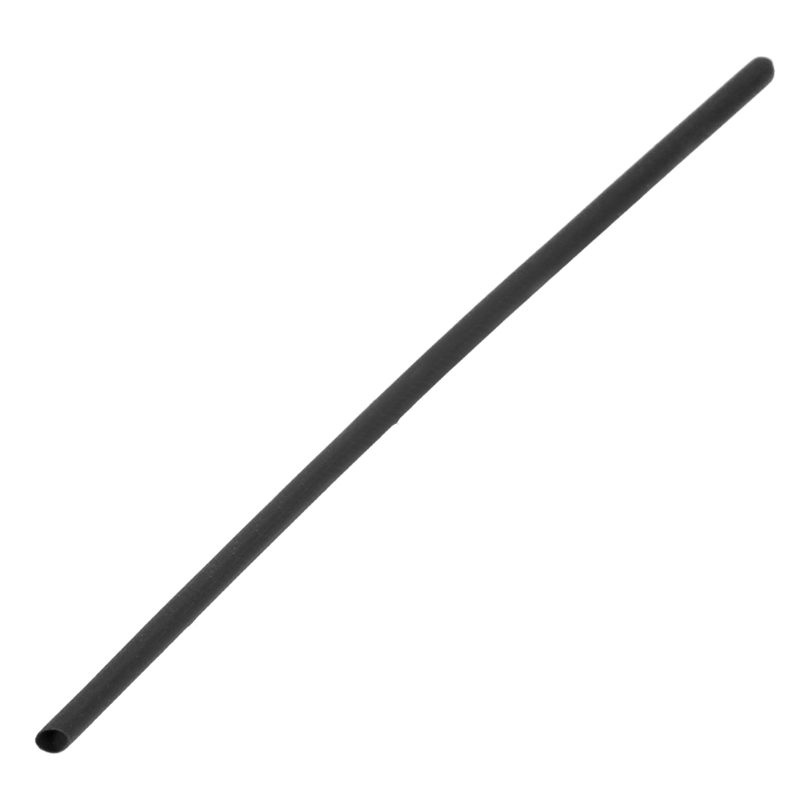 Heat shrinkable tube Ø2.5mm, 1m long, black, in blister pack