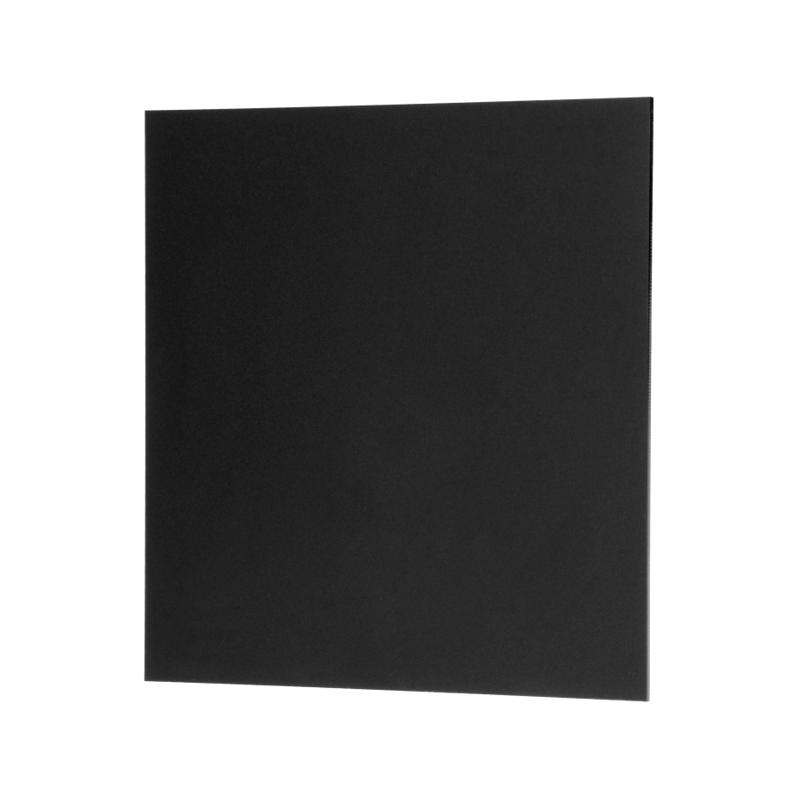 Plexiglass panel, Universal, matt black colour