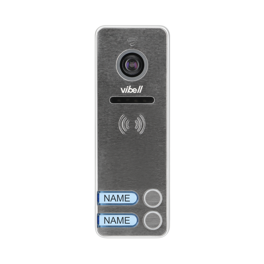 Video camera for the extension of VIBELL two-family door phone series, vandal-resistant