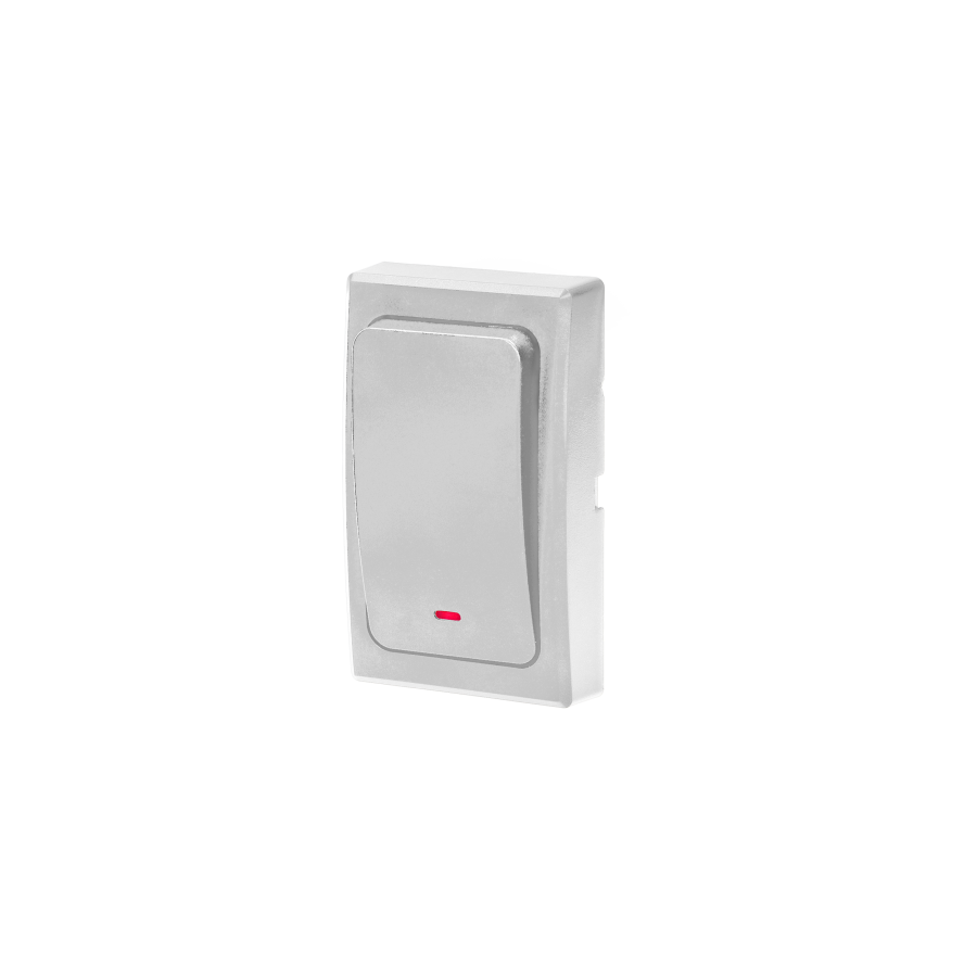 ONDO AC battery-free wireless push button for the extension of ONDO AC doorbell, white