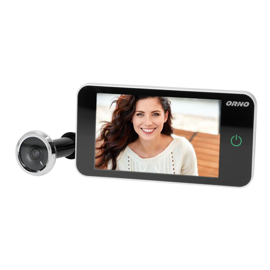 Electronic door viewer 4" silver