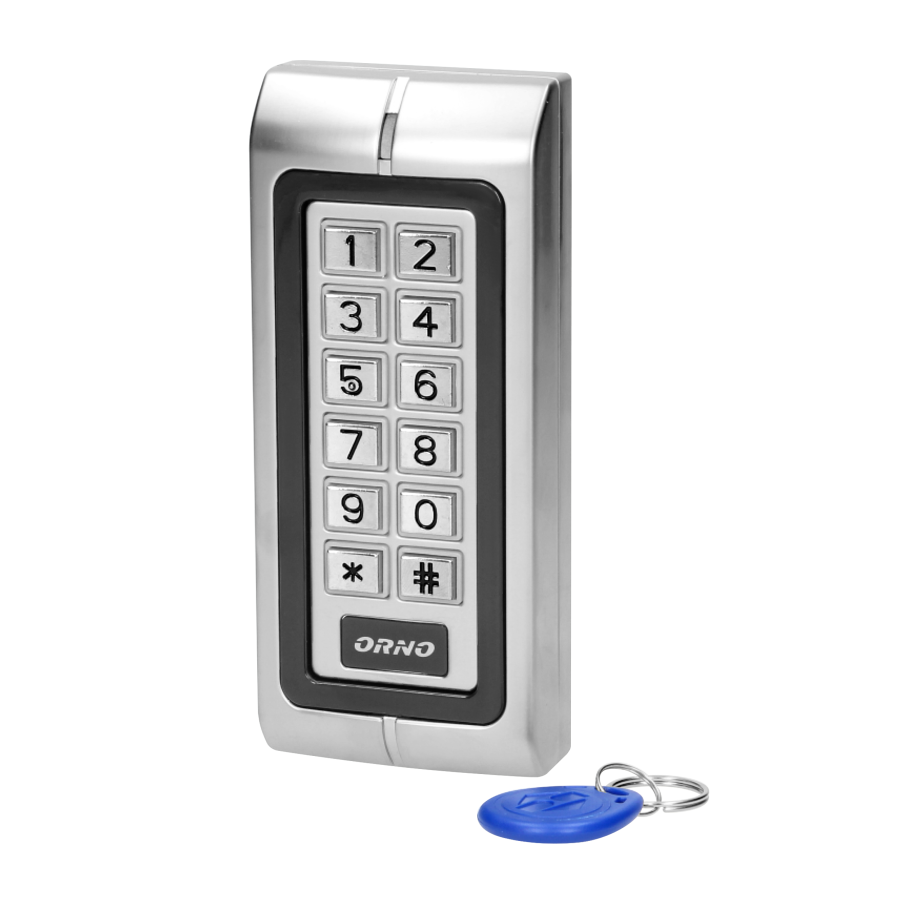 Code lock with card and proximity tags reader, IP44