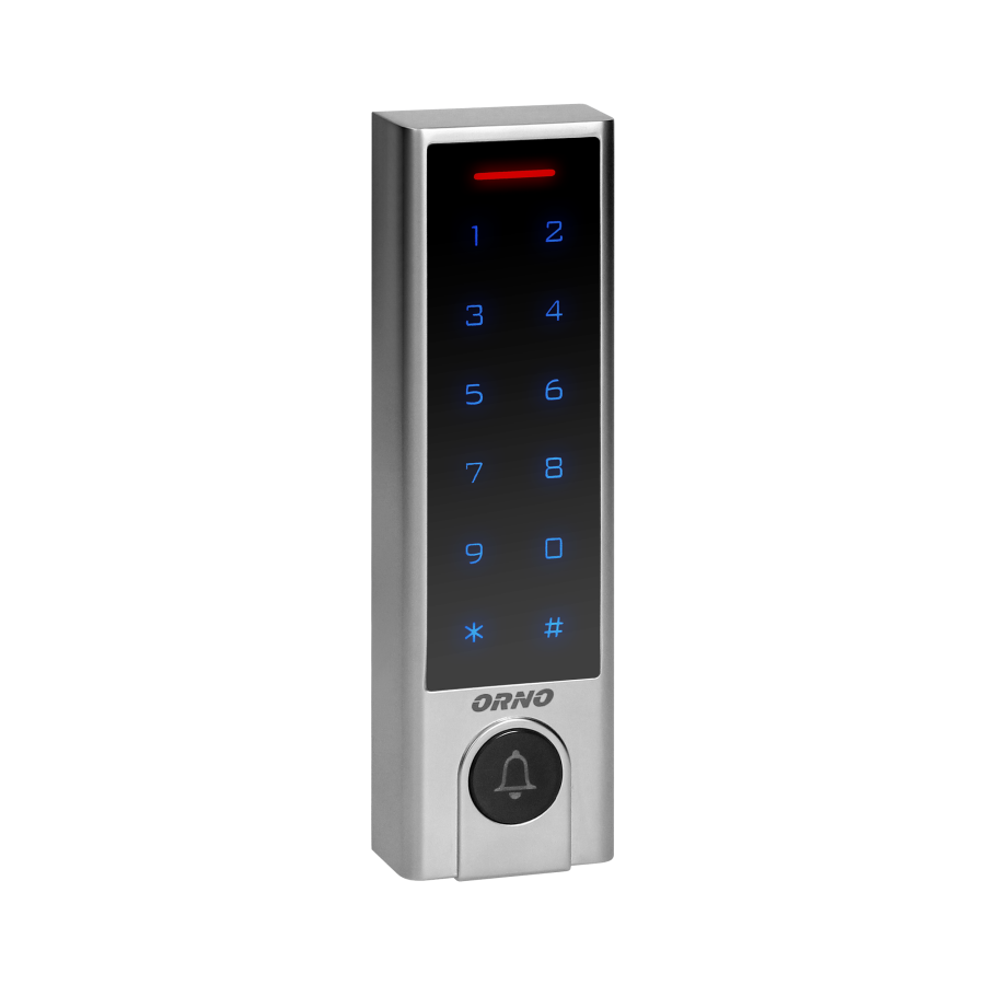 Code lock with card and proximity tags reader, doorbell button and ...