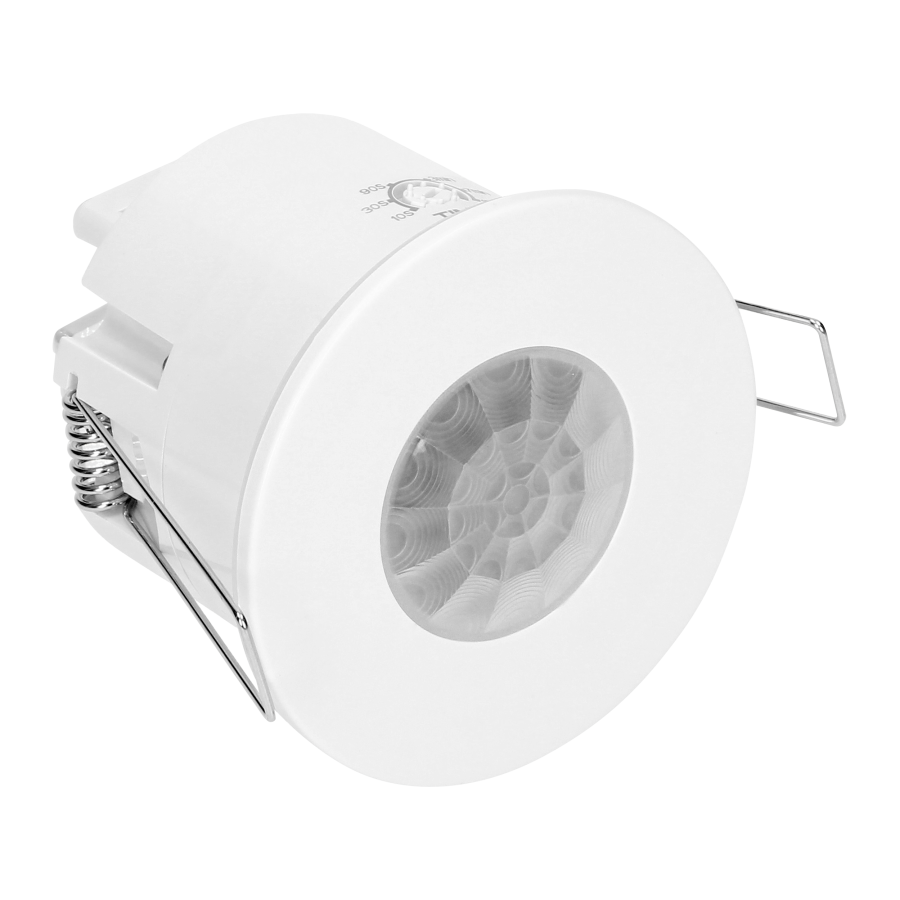 Flush-mounted motion sensor, 360°, IP65, 1200W