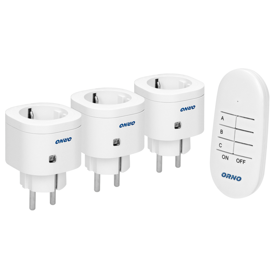 Set of wireless sockets with remote control, 3+1 MINI