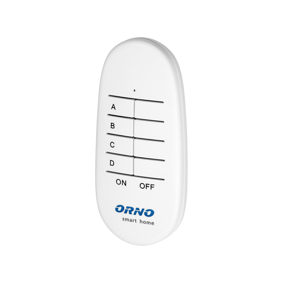 Remote control unit for wireless control of flush-mounted switches and sockets, 4 channels, ORNO Smart Home