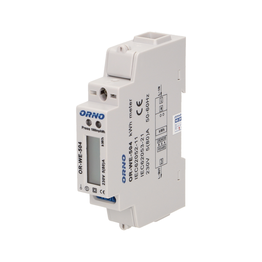 1-phase energy meter wtih RS-485, 80A