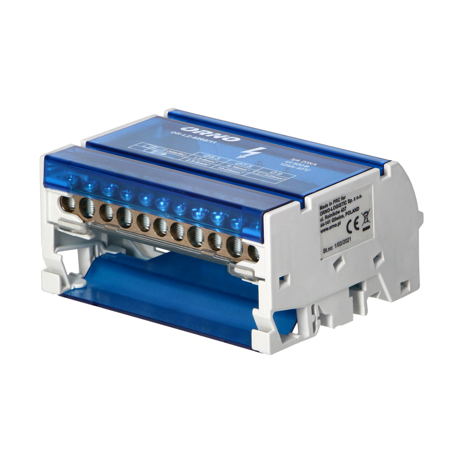 4-row power distribution block, 11 cables