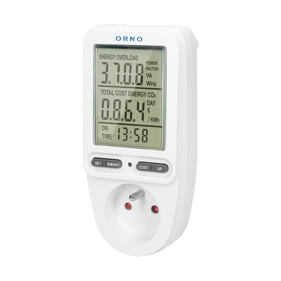 Energy calculator with LCD display