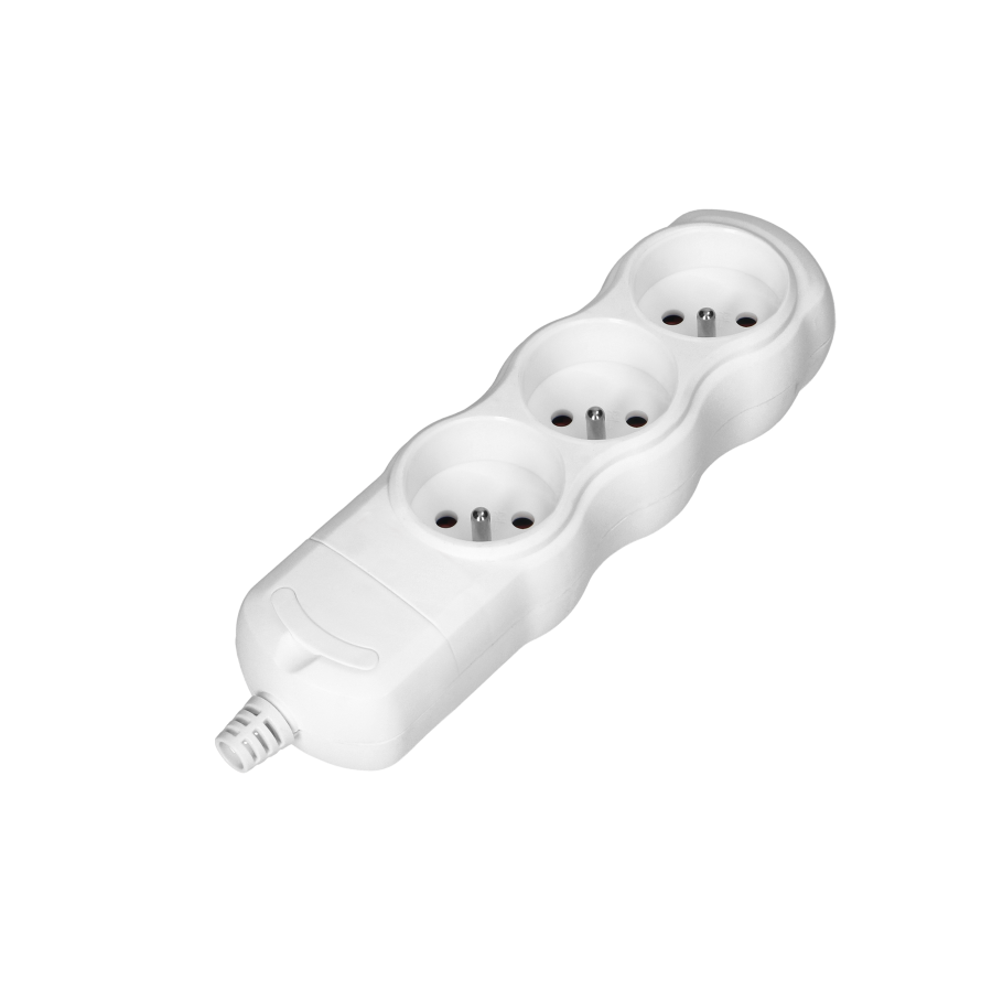 Multi-socket splitter 3x2P+E, white