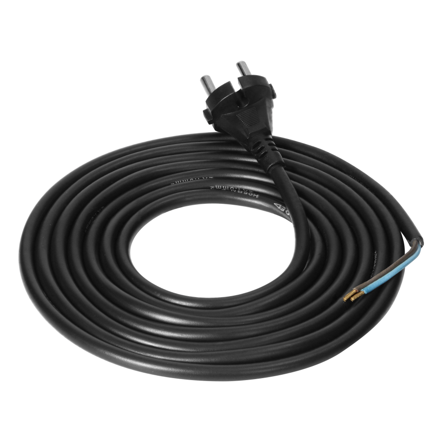 Connection cable, rubber plug, 2x1mm2, 3m