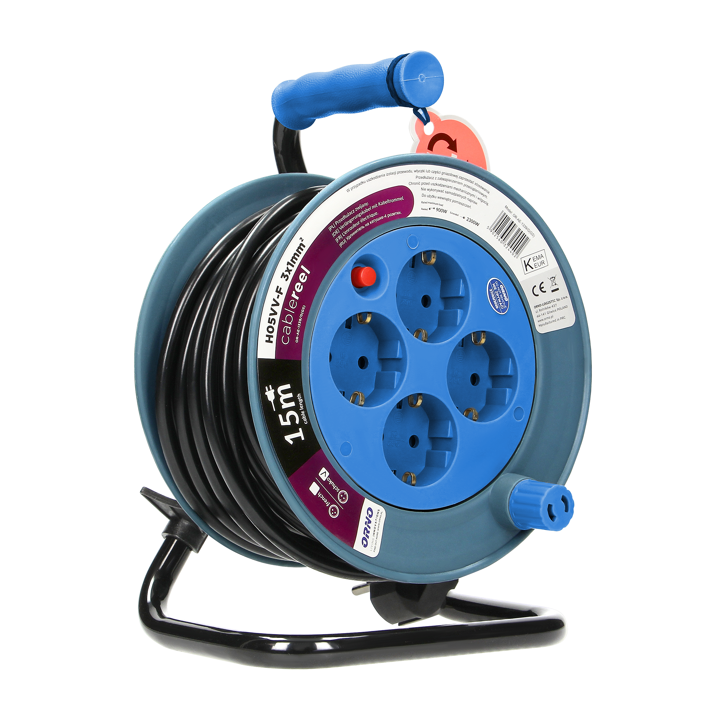 Cable reel - H05VV-F series - as - Schwabe GmbH - manual / mobile