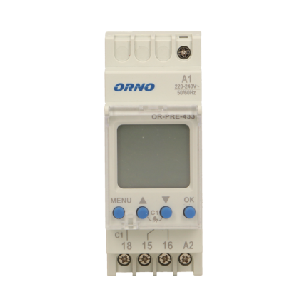 Orno OR-PRE-409(GS) Digitale Zeitschaltuhr für Steckdose
